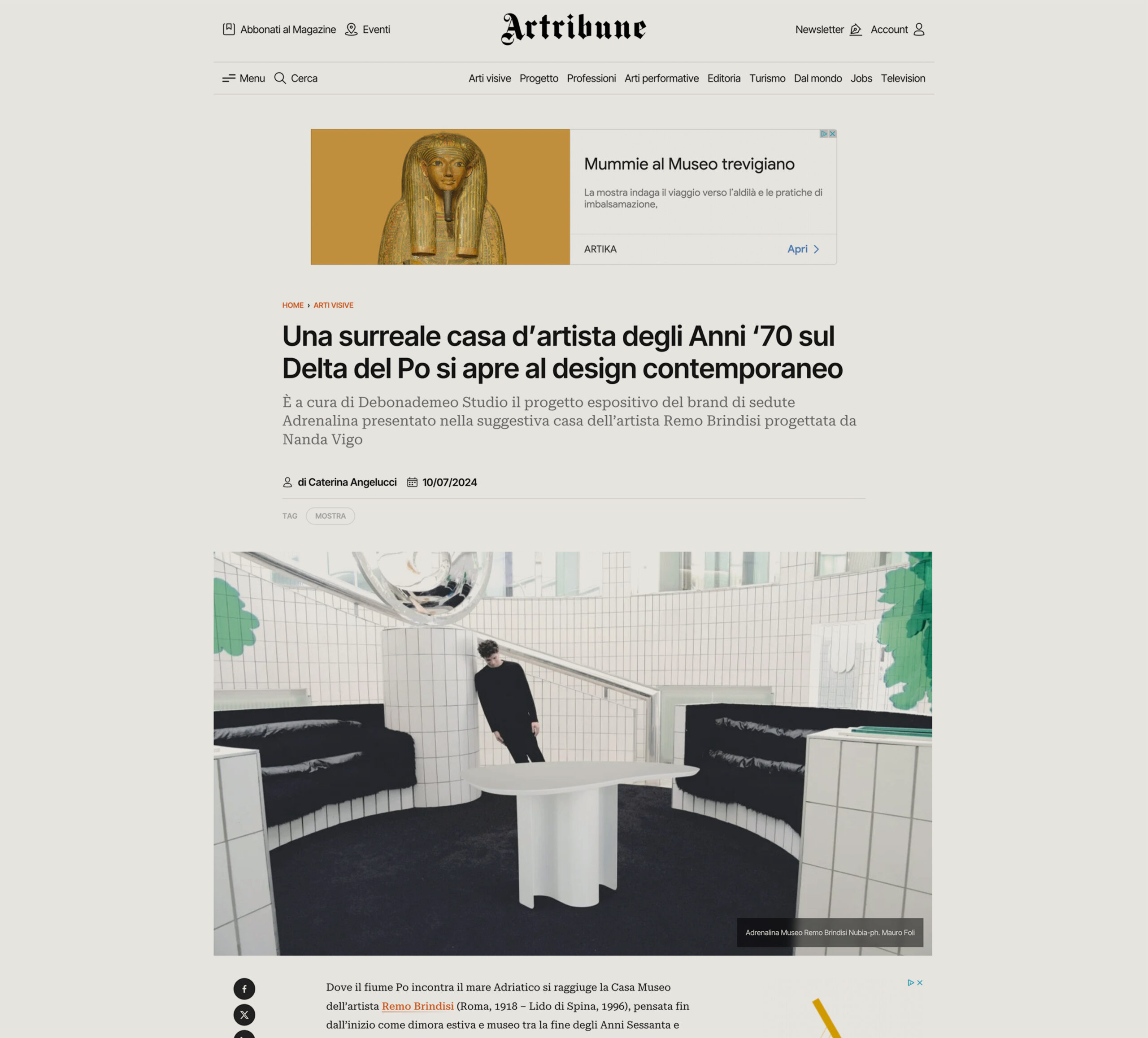 Artribune 07/24 - Adrenalina