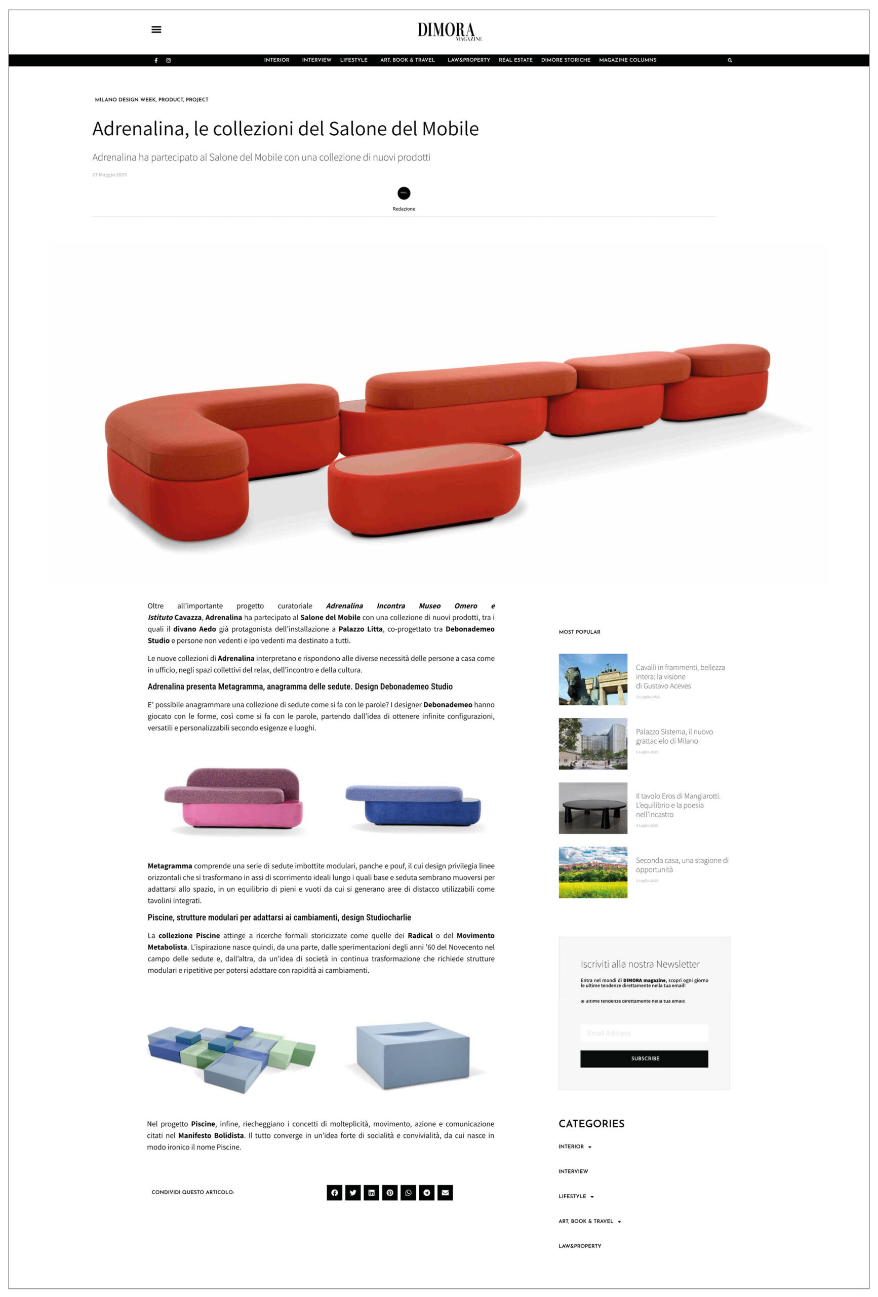 Dimora magazine 05/25 - Adrenalina